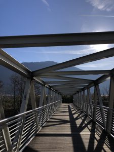 Ponte ciclo pedonale sul fiume Sarca - Arco