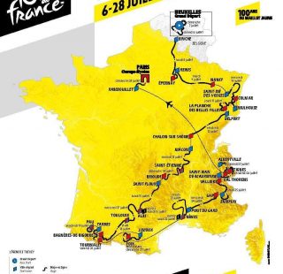Tour de France 2019 mappa generale