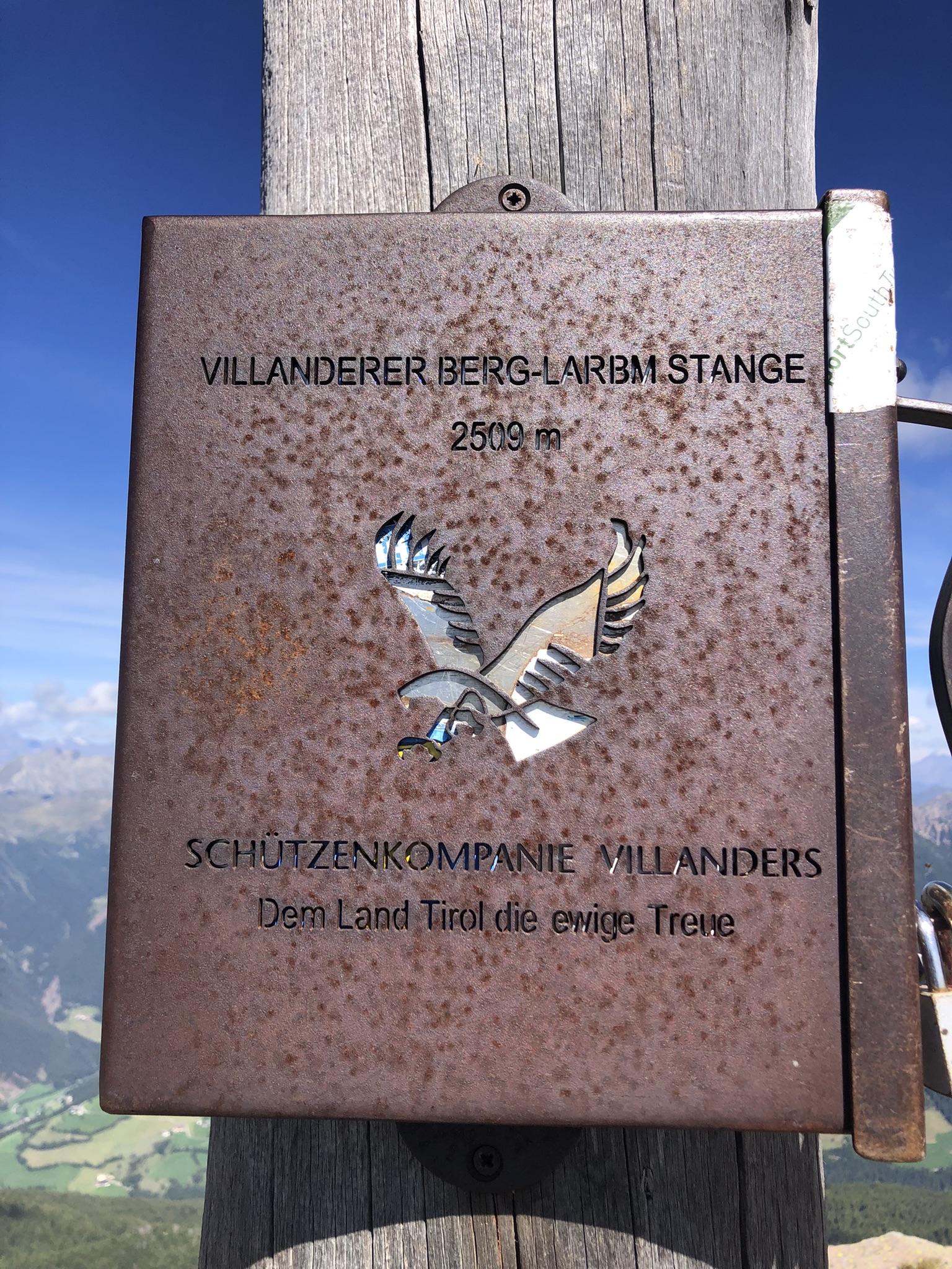 2.509 m Monte di Villandro